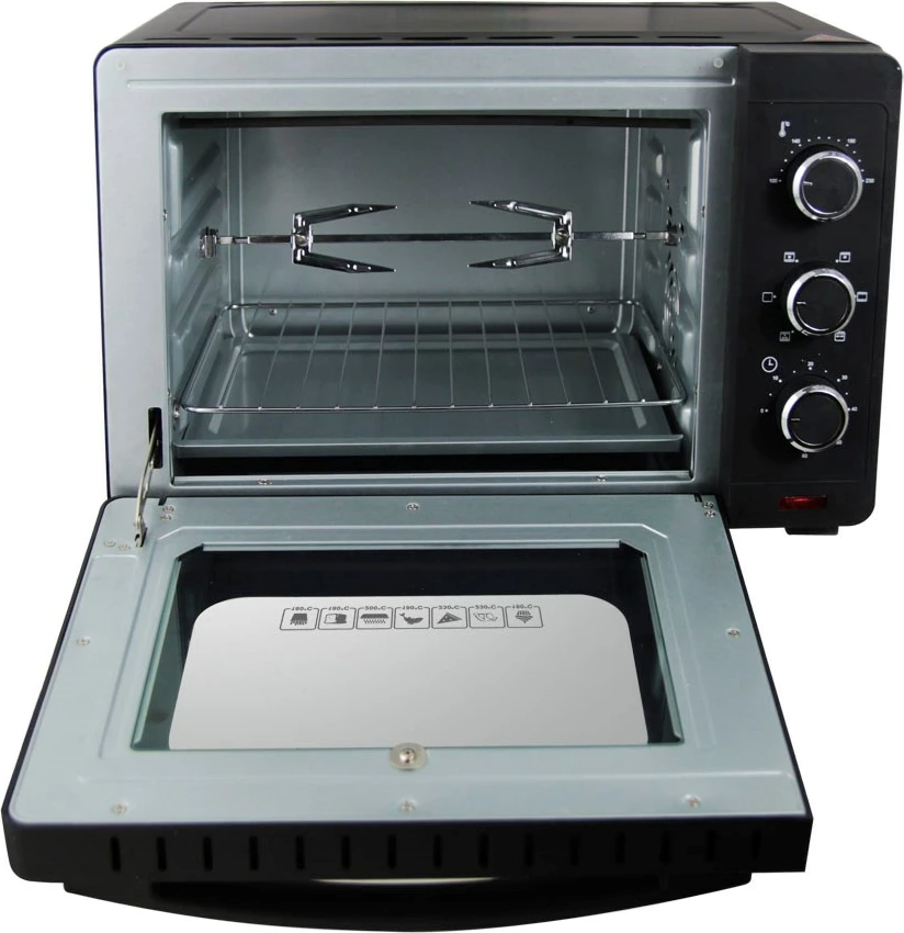 Furrë mini elektrike Esperanza EKO006N me konvekcion dhe shufër, 25L, 1600W, e zezë