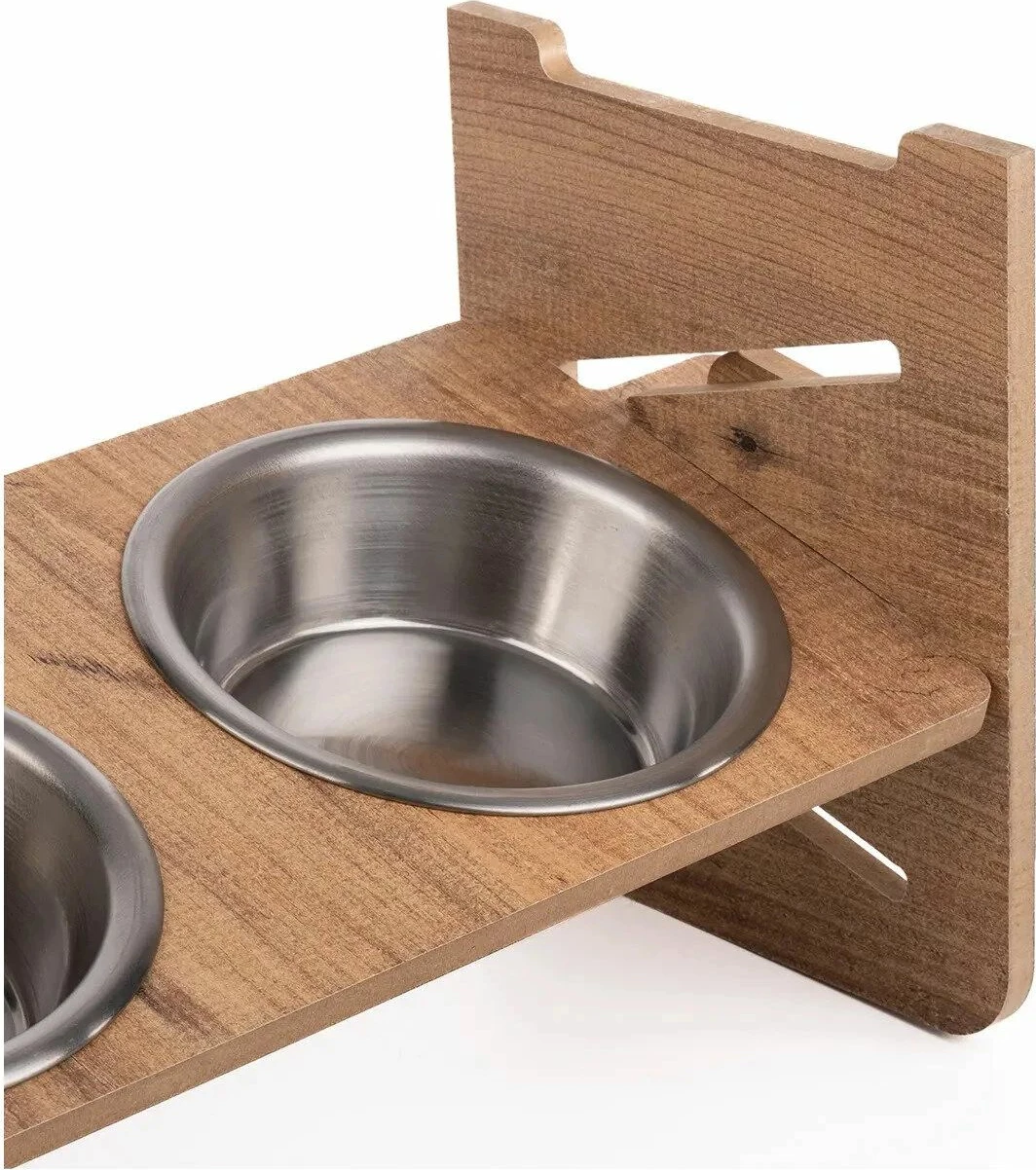 Enë ushqimi për kafshë, dy pjata, Paws & Whiskers, Apvm5