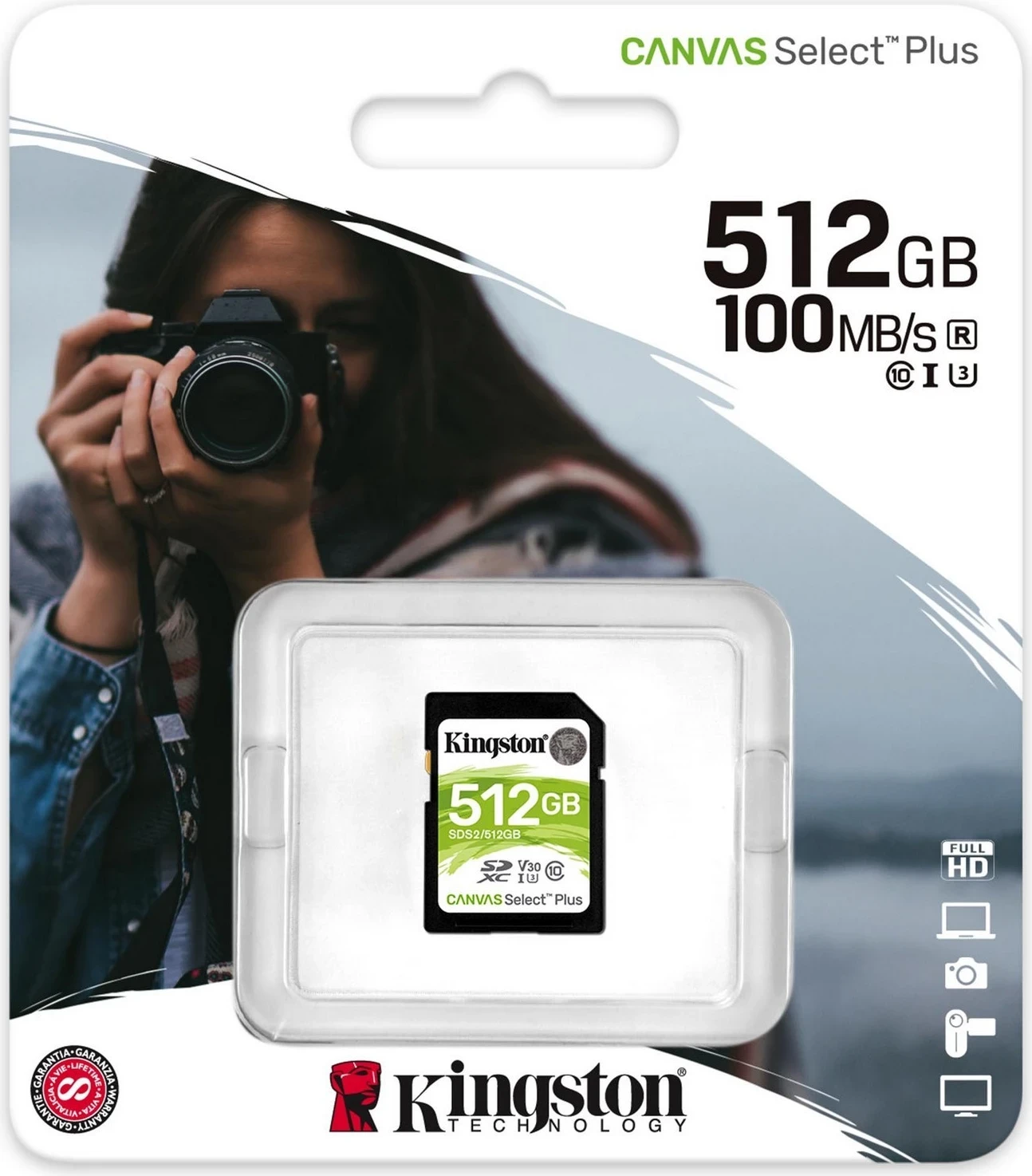 Kartë Memorie Kingston Canvas Select Plus 512GB, e shpejtë
