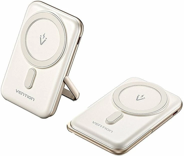 Powerbank Vention FHNW0 10000mAh 20W me karikim magnetik/induksion, i bardhë