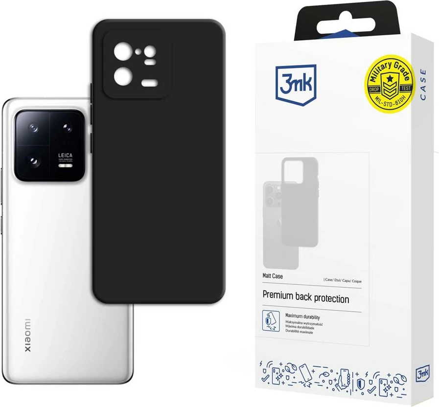 Mbështjellës 3mk Matt Case për Xiaomi 13 Pro, i zi