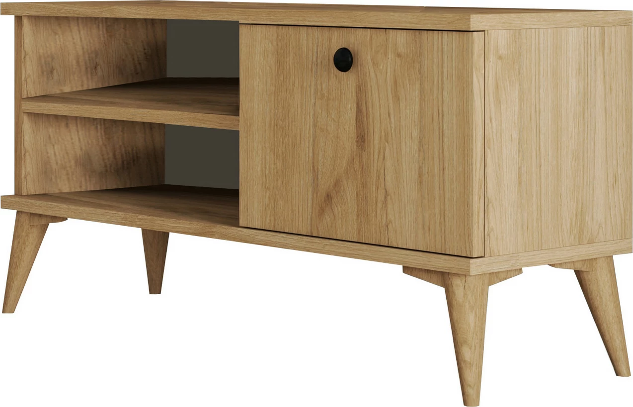 Komodë televizori retro, ngjyrë lisi, Hanah Home, 1552