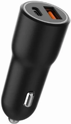 Karikues veture Gembird TA-UC-AC2PDQC38-CAR-01, 38W, USB-A/USB-C, i zi