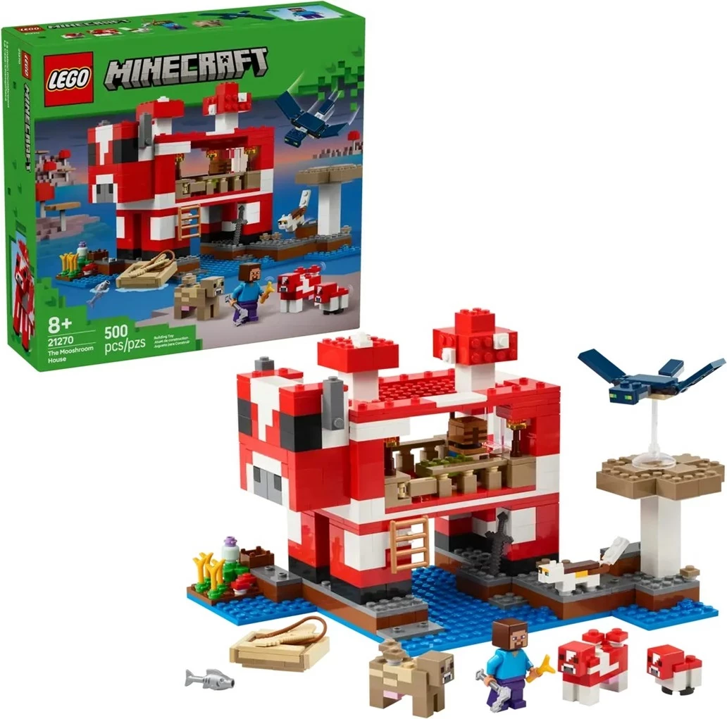 Set LEGO Minecraft 21270 Mooshroom House