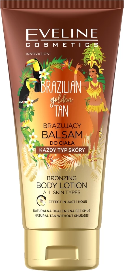 Balsam trupi për vetë-nxirje Eveline Cosmetics Brazilian Body Tanning për femra 150ml