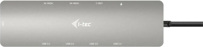 Hub USB-C I-Tec METAL NANO 2x HDMI, gri