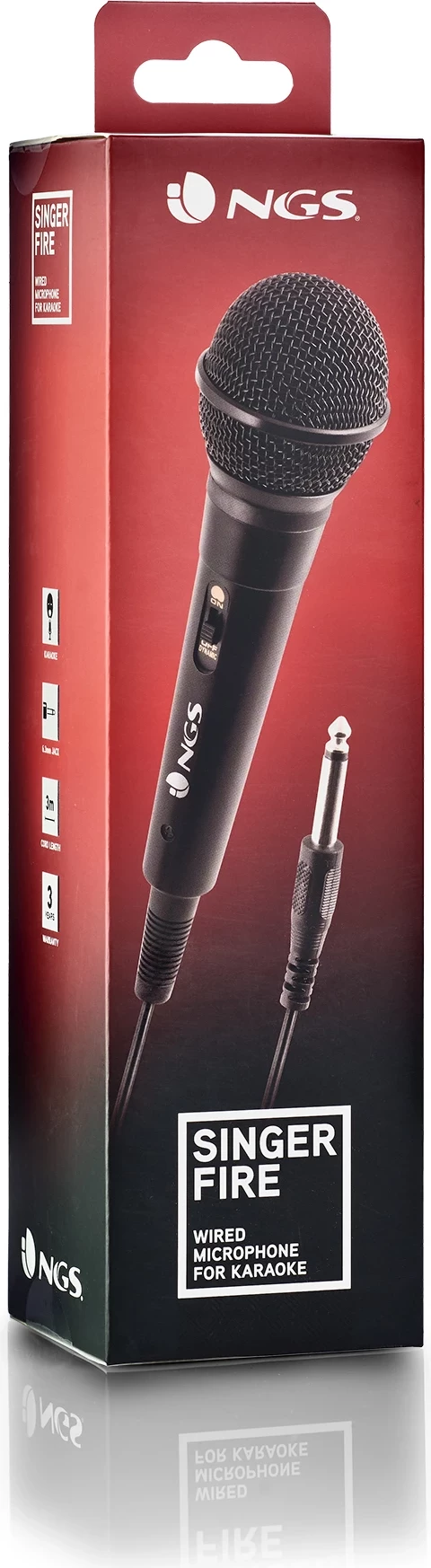 Mikrofon NGS Singer Fire, i zi