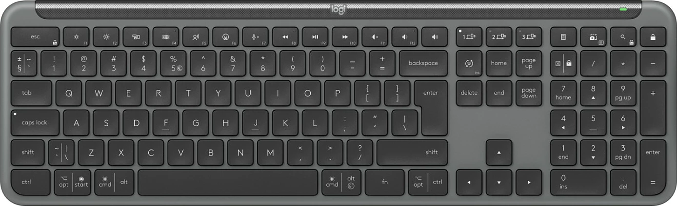 Kasë maus e tastierë Logitech SGN SLIM COMBO MK950 BUSINESS, slim, wireless, gri