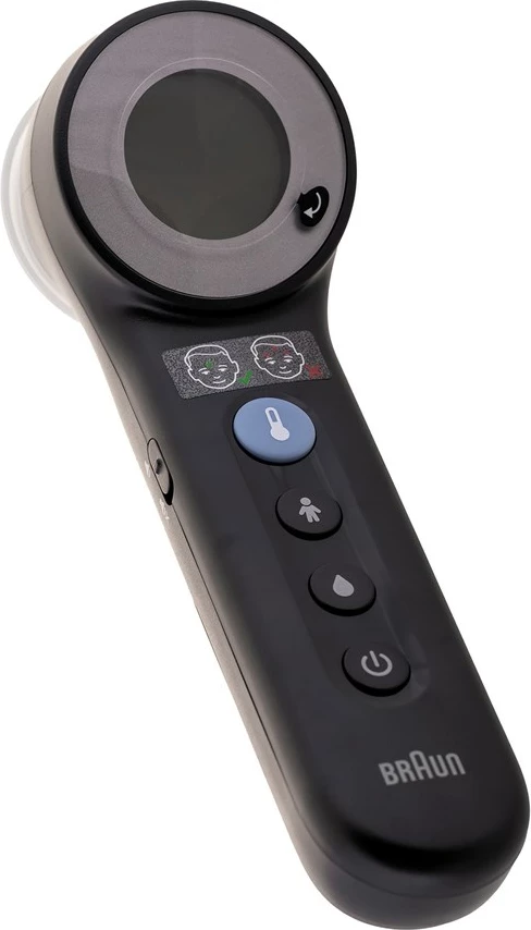 Termometër pa kontakt Braun BNT400B, për ballë, LCD, i zi