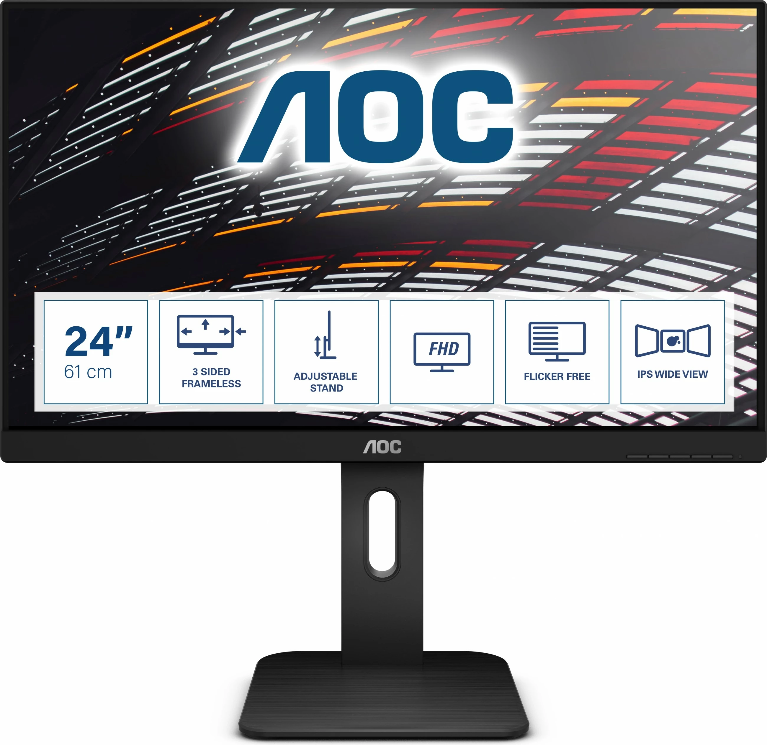 Monitor AOC P1 X24P1, 24", 1920 x 1200 pixels, LED, 4 ms, i zi
