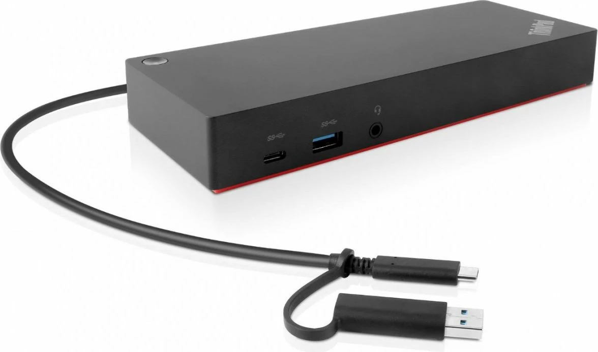 Docking station Lenovo ThinkPad Hybrid 40AF0135EU, USB-C, 2xHDMI, 2xDisplayPort, Gigabit LAN, e zezë