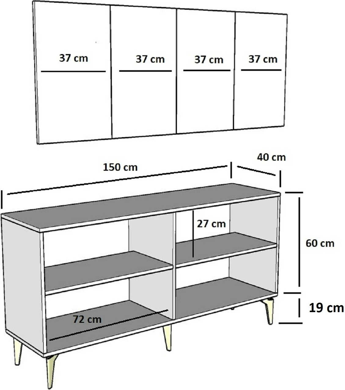 Konsolë Hanah Home, Draw, e bardhë