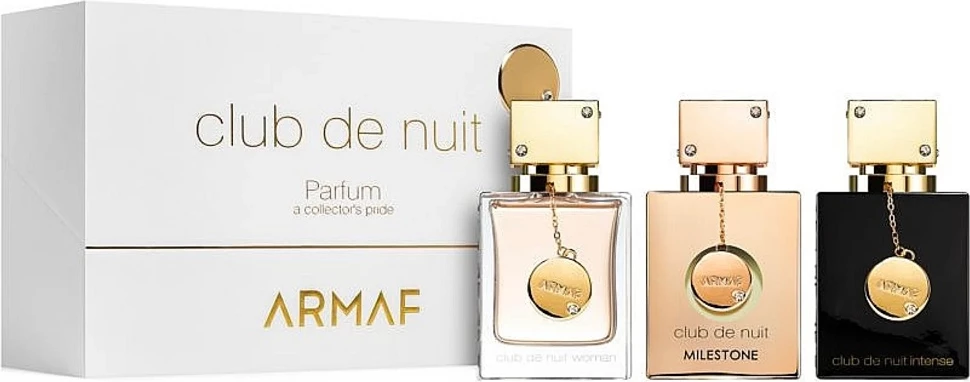 Eau de Parfum set për femra Armaf Club de Nuit Parfum a Collector's Pride, 3x30ml