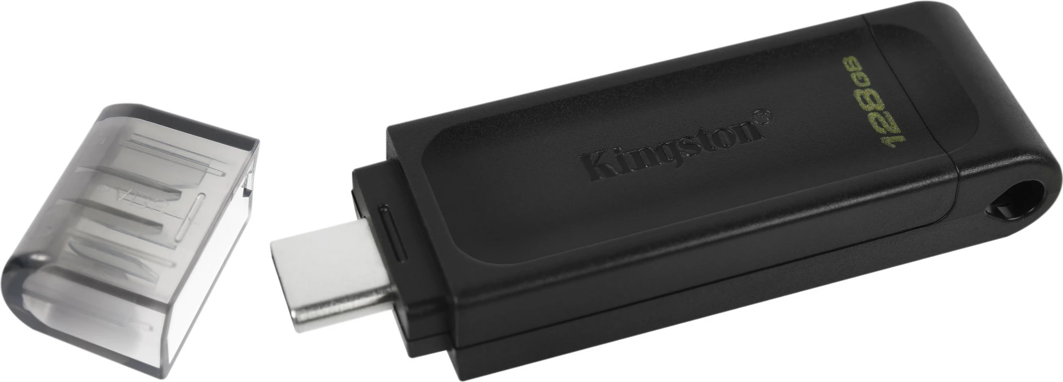 USB Kingston DataTraveler 70, 128GB, USB-C, e zezë
