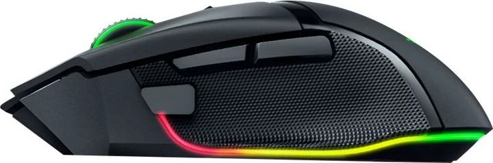 Maus gaming, Razer Basilisk V3 Pro RZ01-04620100-R3G1, wireless Bluetooth HyperSpeed, rrotë me free spin/tactile, RGB Chroma, i zi