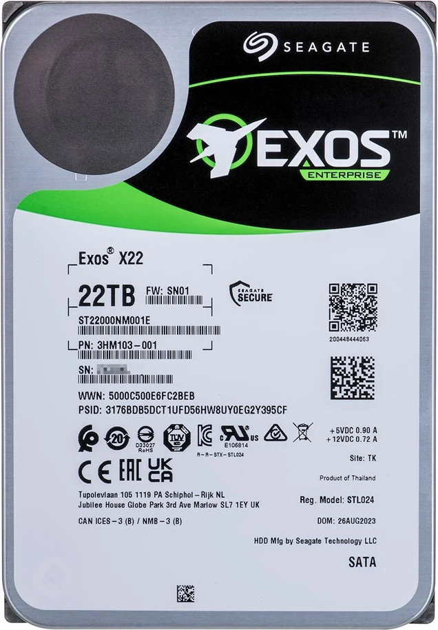 Hardisk i brendshëm Seagate ST22000NM001E, 3.5", 22 TB, Serial ATA