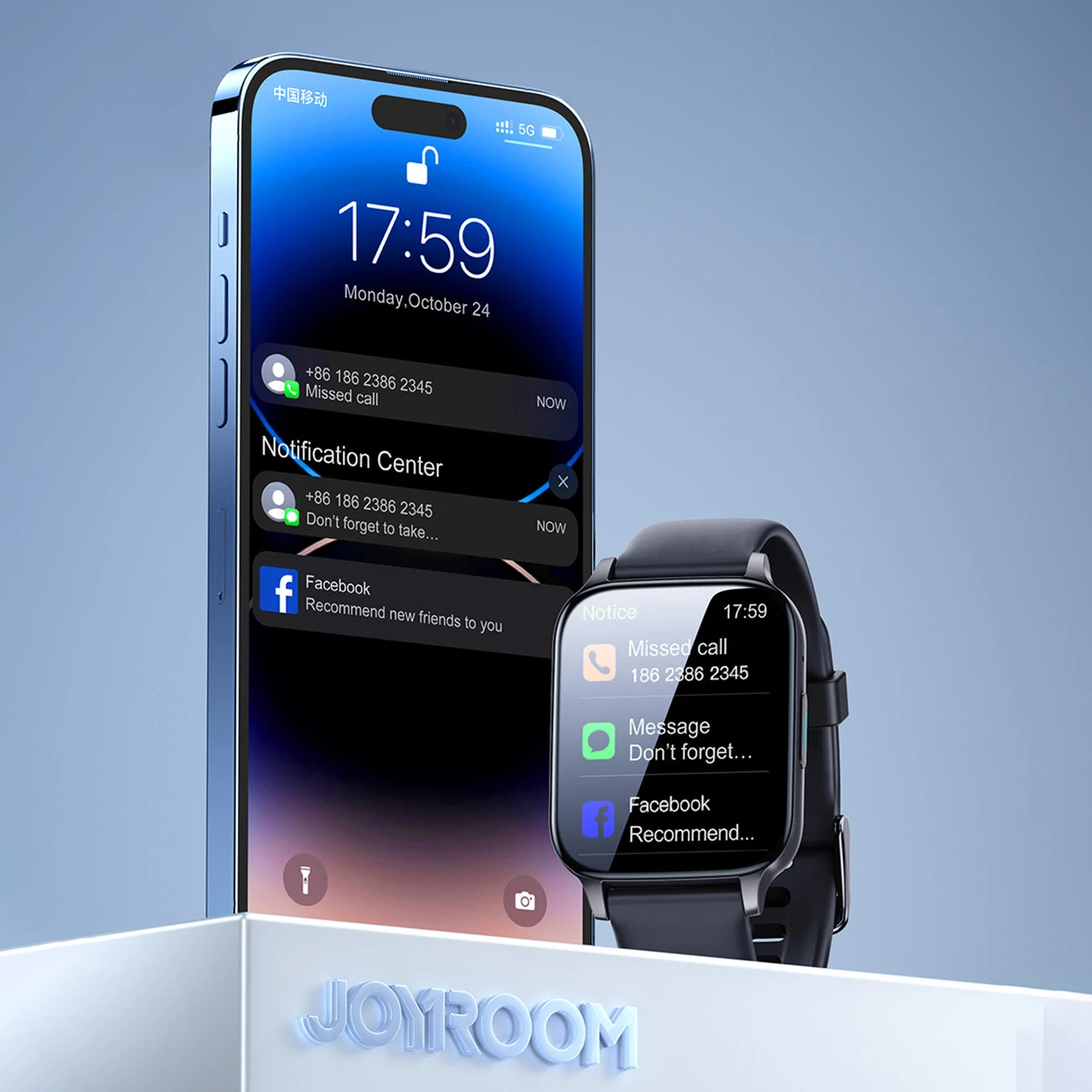 Smartwatch Joyroom Fit-Life JR-FT3 Pro, Bluetooth 5.1, 64MB, IP68, E zezë