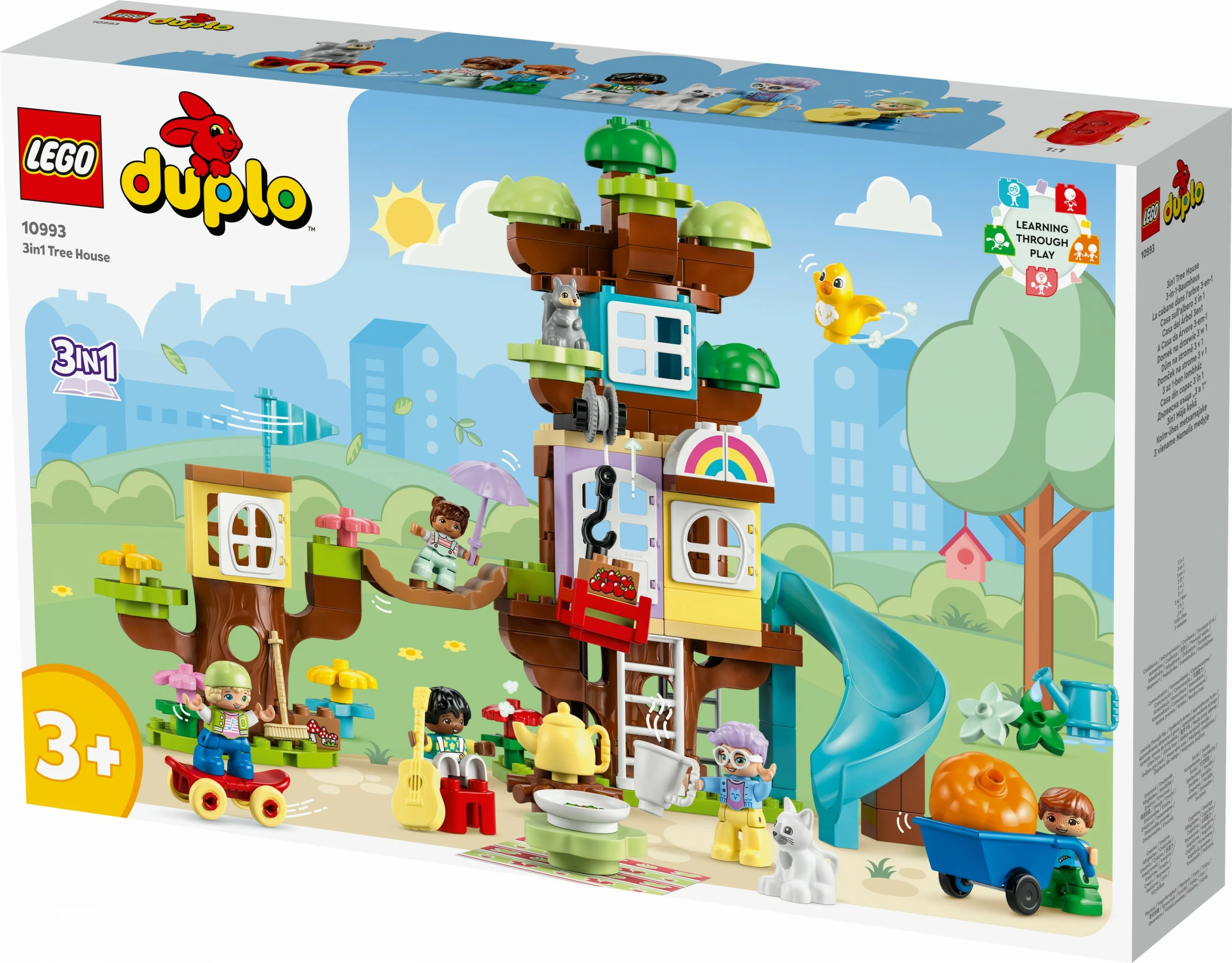 Set ndërtimi LEGO DUPLO 3in1 Tree House, 126 pjesë, shumëngjyrësh