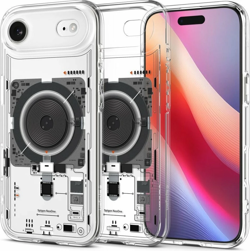 Mbështjellës Spigen Ultra Hybrid MagSafe Neo One për iPhone 17 Air, transparent, 1 copë