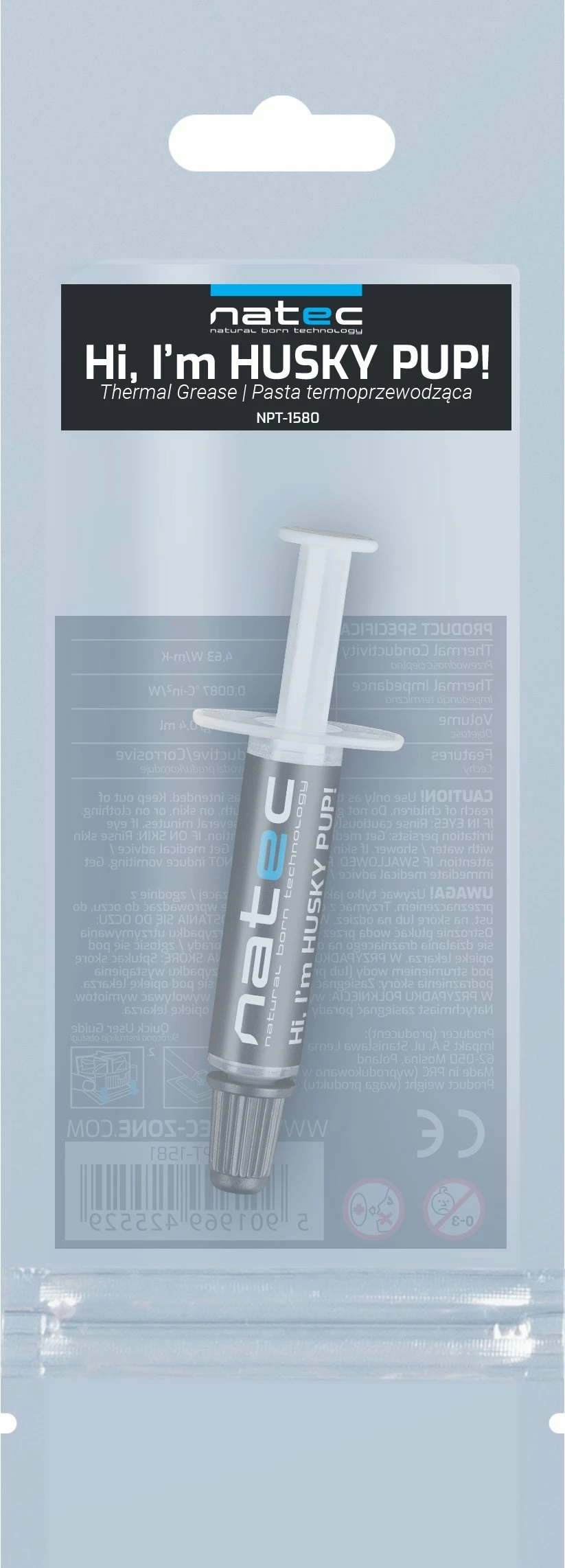 Pastë termike Natec Husky PUP NPT-1580 0.5 g