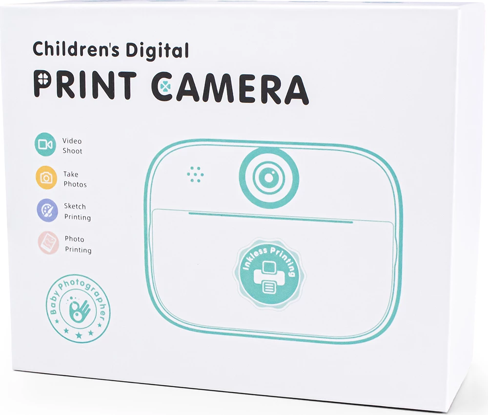 Printer termik mini për fëmijë Hurtel HURC10F me kamerë dhe video, 1800mAh, 32GB, Violet