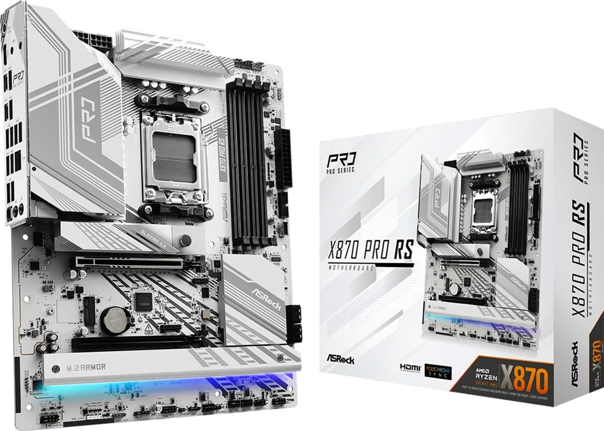 Pllakë amë ASRock X870 Pro RS, Socket AM5, ATX