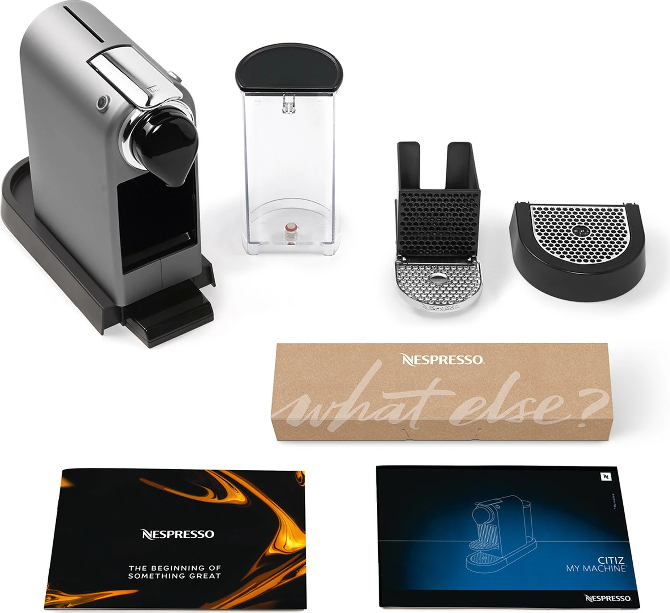 Makine kafeje Krups Nespresso CitiZ, 1 filxhan, kapsula, silver
