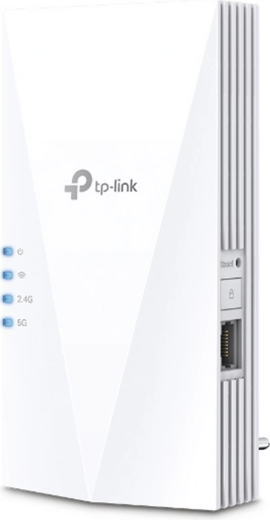 përsëritës Wi‑Fi, TP-Link RE500X, dual-band 2.4/5 GHz, portë Ethernet, i bardhë