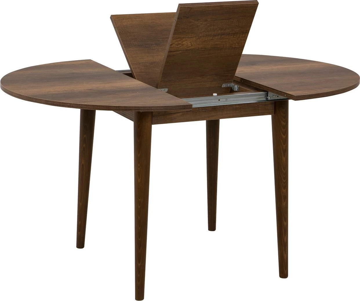 Tavolinë me karrige, zgjatshme, 5 copë, Skye Decor Vina 0701, ngjyrë arre, gri