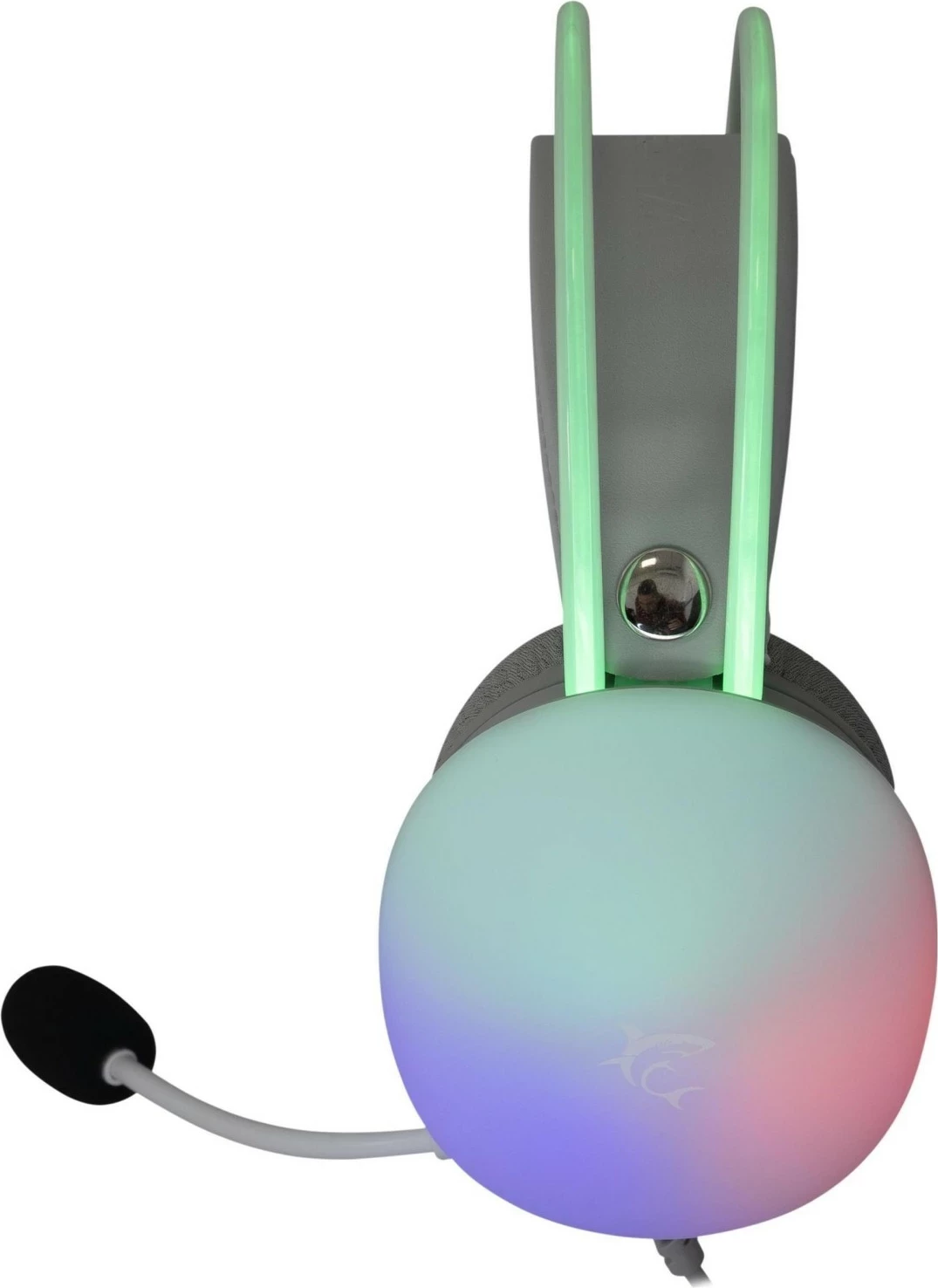 Kufje gaming White Shark Firefly, me mikrofon, USB-C + Jack, të bardha