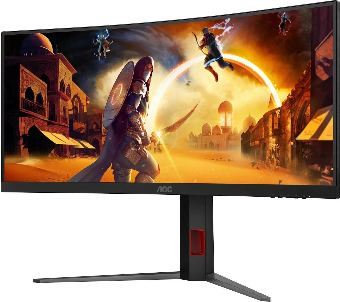 Monitor gaming AOC CU34G4, 34 inch, UWQHD, 180Hz, Fast VA, 0.5ms, i zi