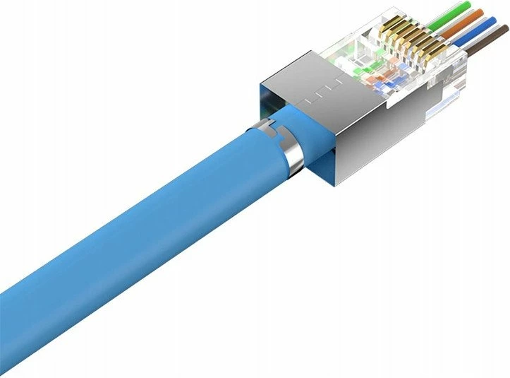 Konektor modular RJ45 pass-through Unitek OT1093ATP01, Cat.7, 50 copë