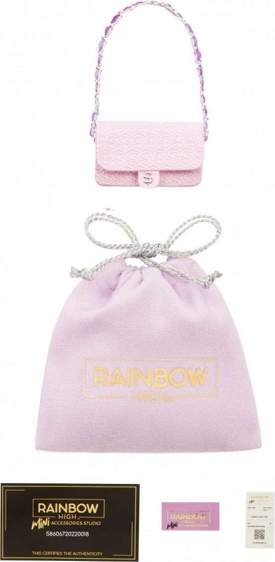 Set çanta aksesorësh Rainbow High Accessories Studio Series 1, për kukulla, Mix