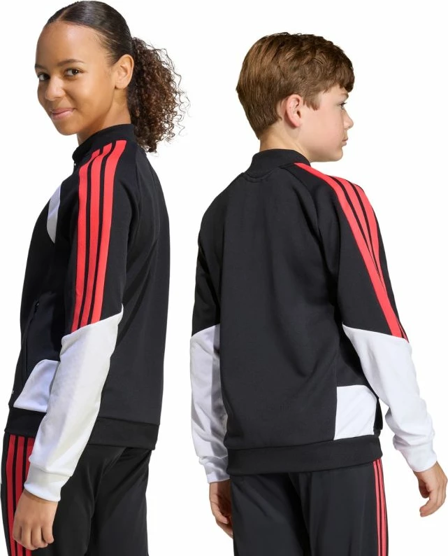 Duks për fëmijë adidas, zi, bardhë, kuqe [Madhësia: 152 cm]