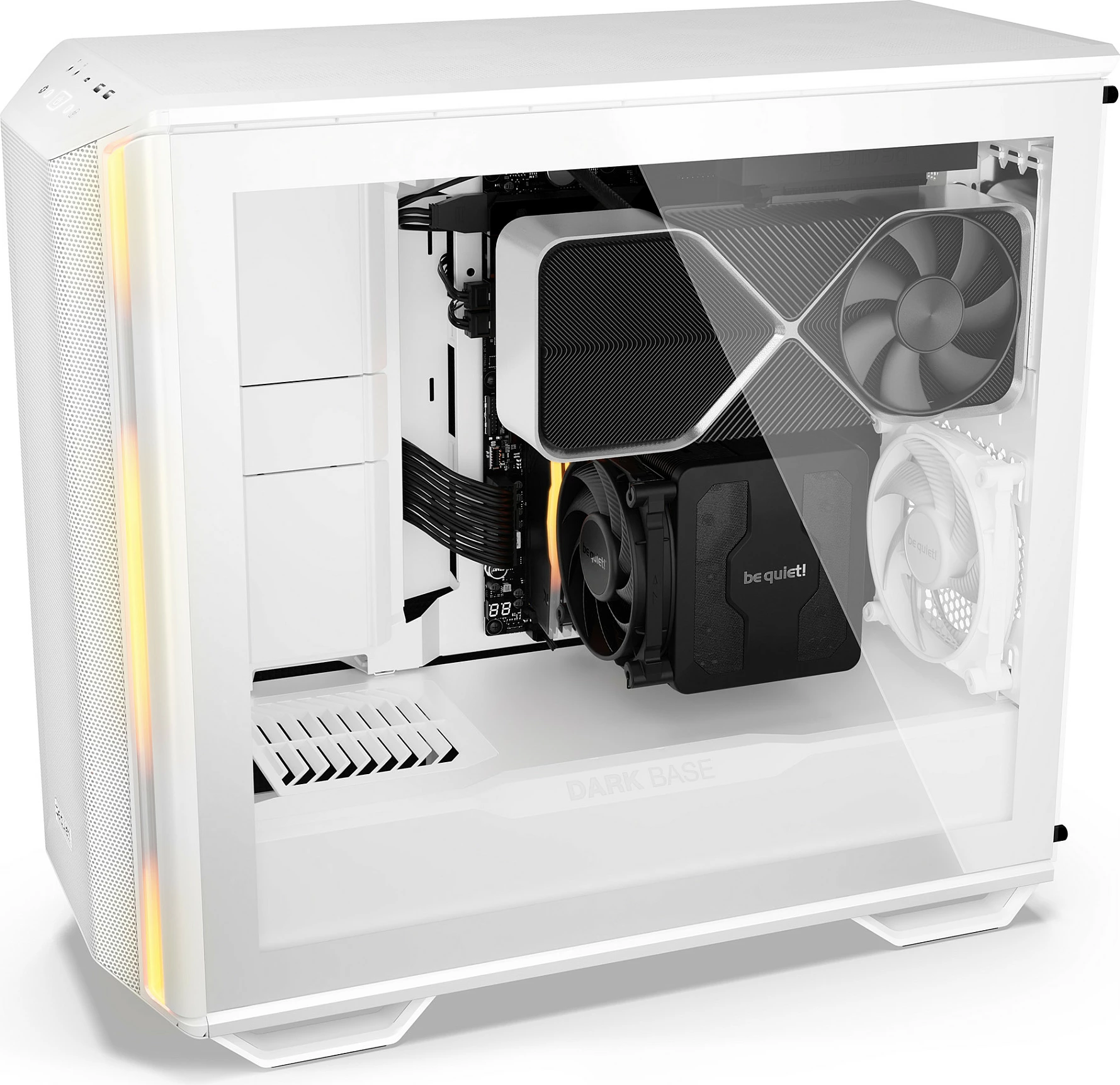 Kasë Be Quiet! Dark Base 701, Tower, PC, White, ATX, EATX, micro ATX, Mini-ATX