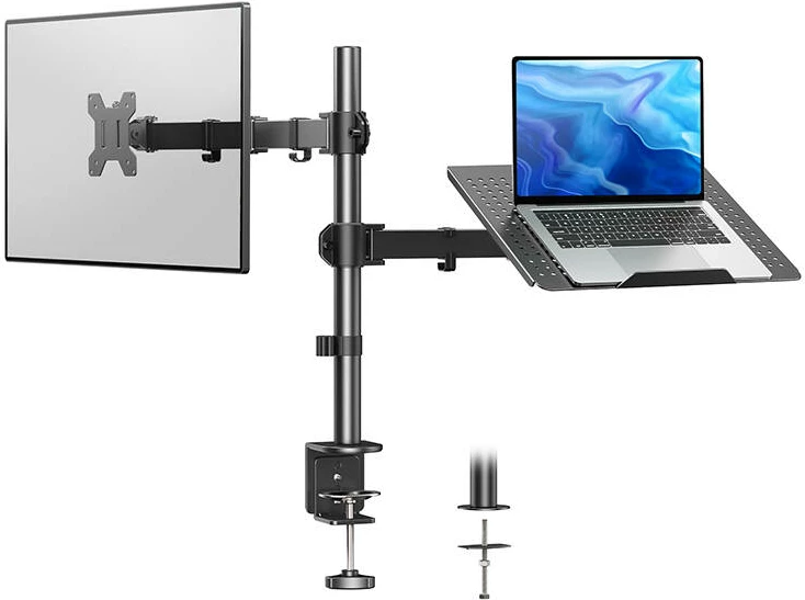 Mbajtës monitori dhe laptopi Huanuo HNCM2, 13-32", për tavolinë, i zi