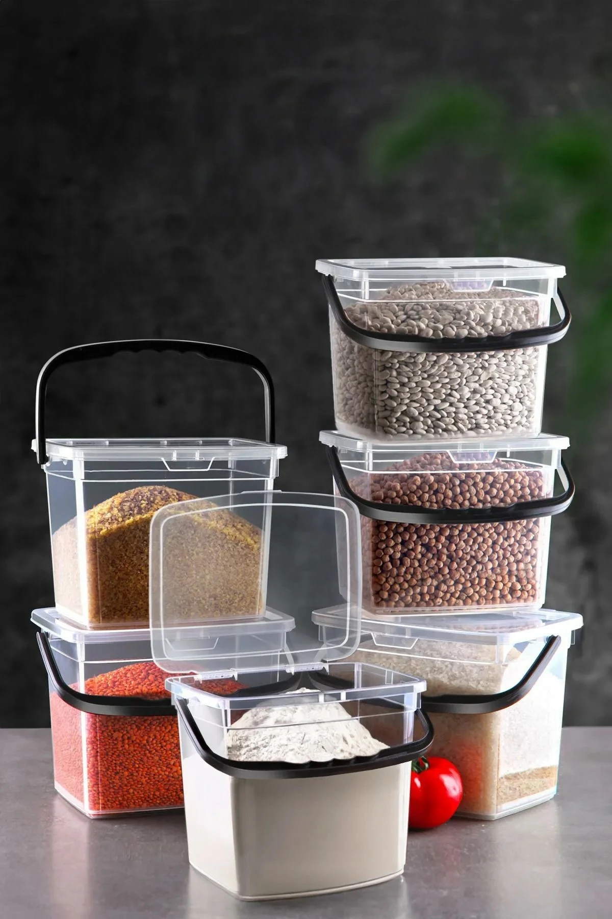 Set kuti plastike për organizim (6 copë), Hermia Concept, MCH09968