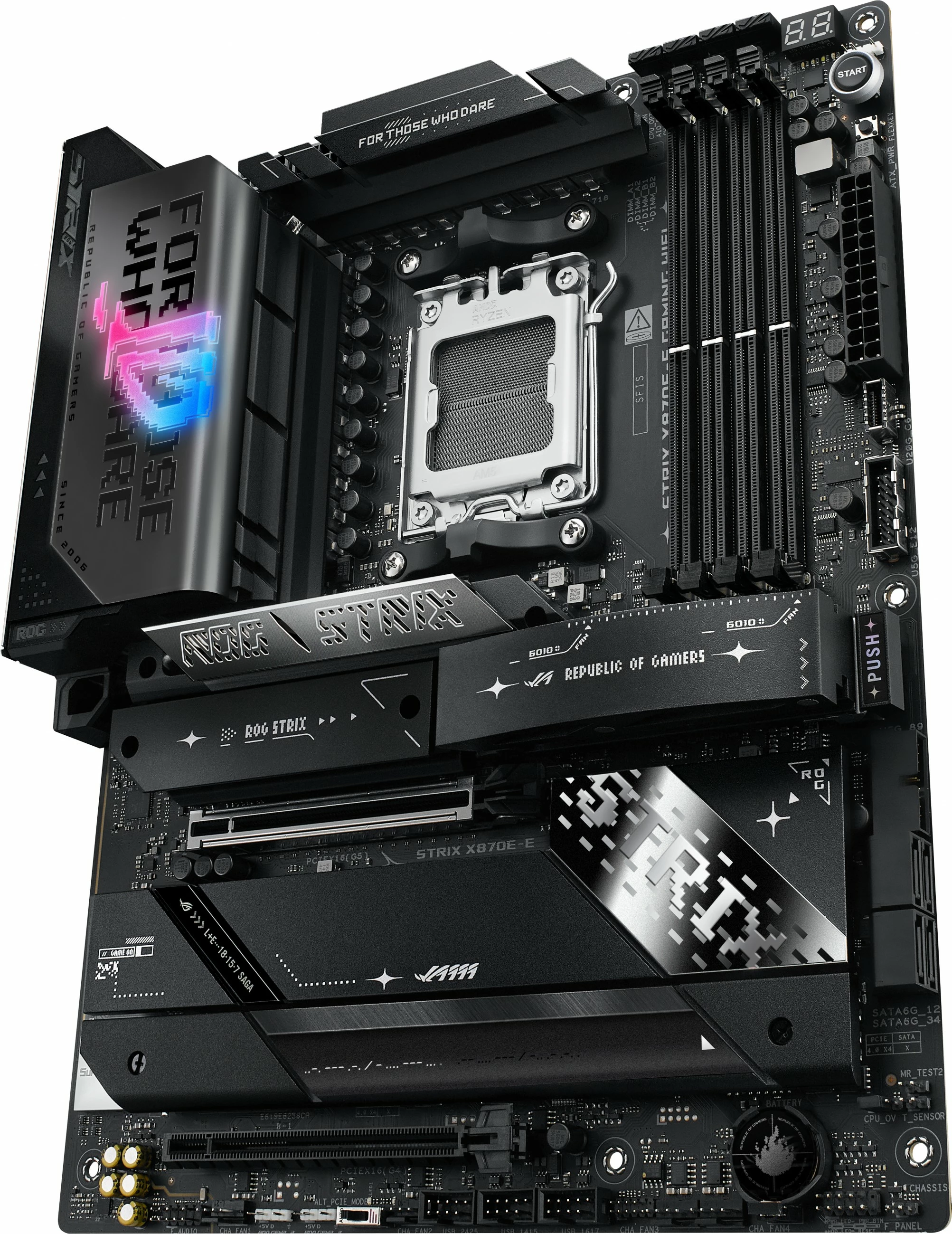 Pllakë amë ASUS ROG STRIX X870E-E GAMING WIFI, AMD, Socket AM5, DDR5, 192 GB