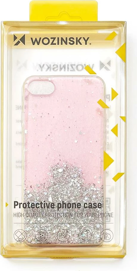 Mbështjellës Wozinsky Glitter për Xiaomi Mi 11, rozë/argjendtë