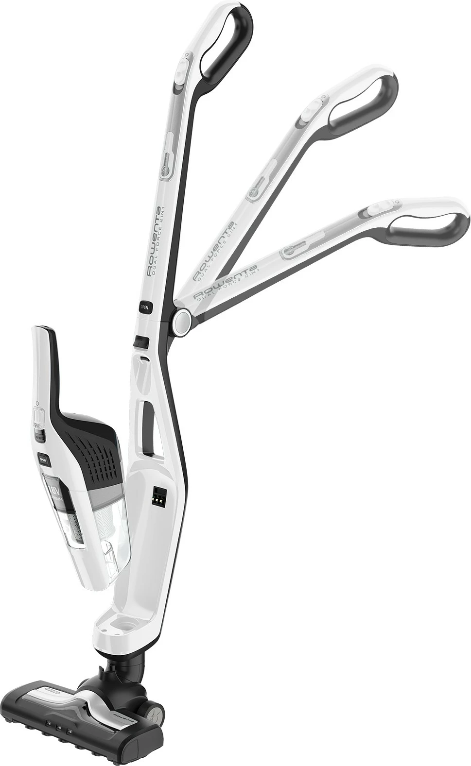 Fshesë me korrent pa kabllo Rowenta Dual Force 2-in-1 RH6737, 18V, e bardhë