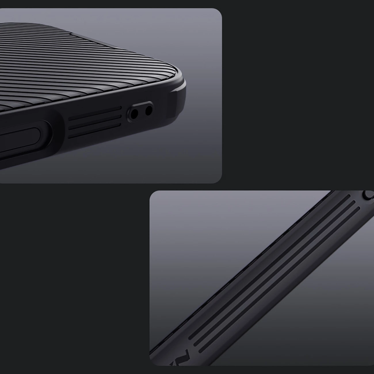 Mbështjellës Nillkin CamShield Pro Magnetic për iPhone 16 Pro Max, i zi