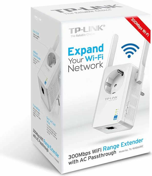 Repeater Wi‑Fi TP-Link TL-WA860RE 300Mbps 2.4GHz 1x LAN me prizë, i bardhë