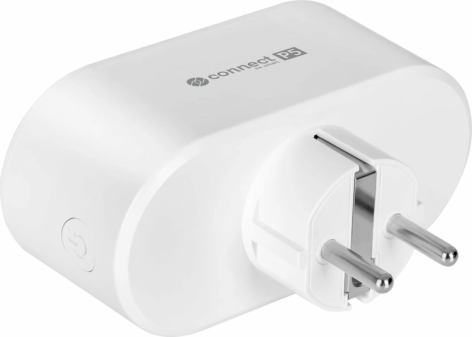 Prizë smart WiFi e dyfishtë Kruger&Matz Connect P5 Tuya, 16A/3680W, e bardhë