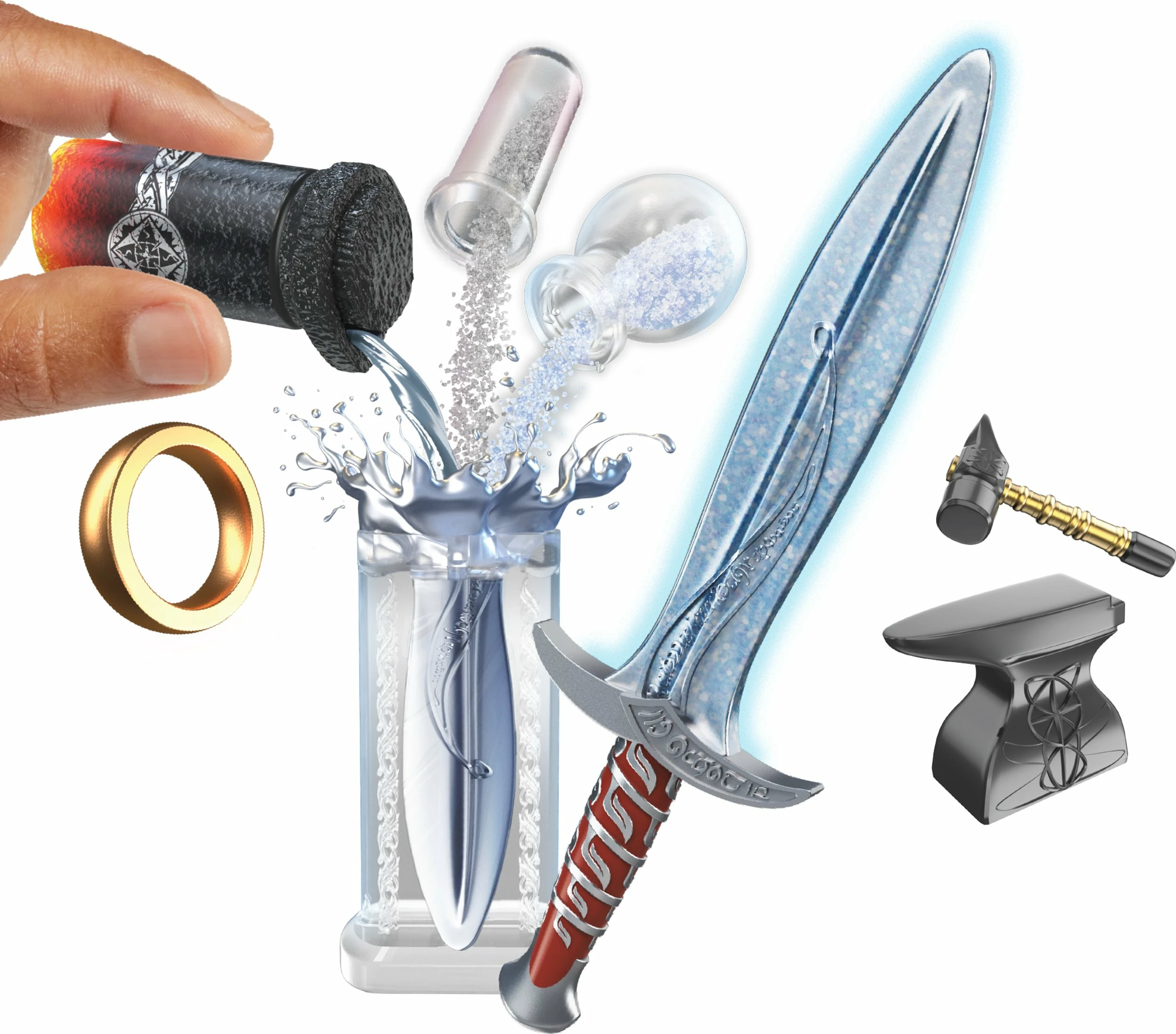 Set miniaturash kreative DIY MGA Miniverse Mini Lord of the Rings, surprizë ball