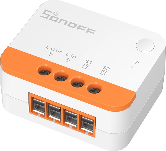 Switch smart Sonoff ZBMINIL2 ZigBee 3.0 mini 6A 100-240V bardhë/portokalli