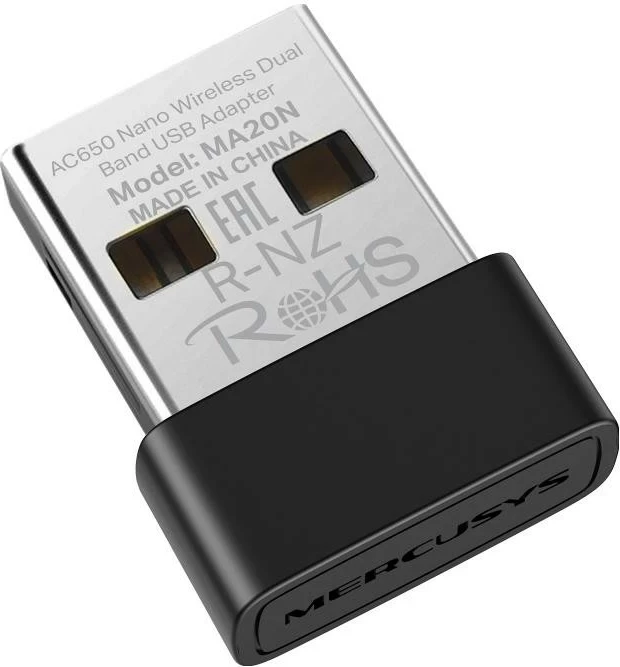Adapter Wi-Fi USB Mercusys MA20N, AC650 Nano