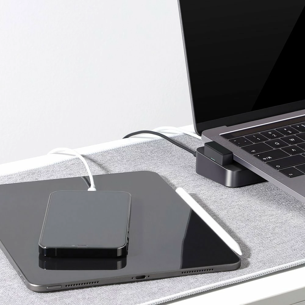 HUB multifunksional Joyroom S-H121, për MacBook Pro, 8 porta, Thunderbolt 3, Gri