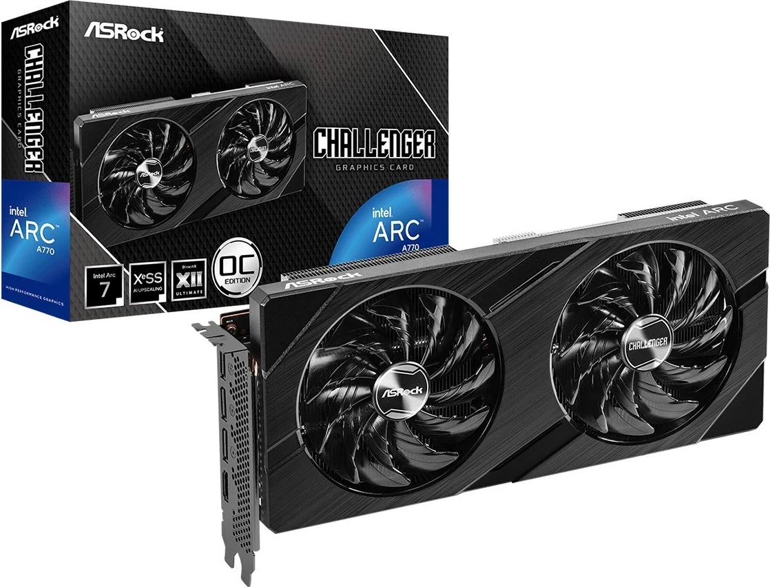 Kartë grafike ASRock Intel Arc A770 Challenger 16GB OC