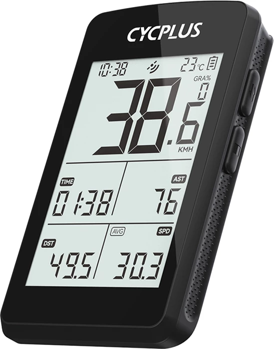 Kompjuter për biçikletë Cycplus M3, ekran 2.8\", GPS, BLE 5.0/ANT+, bateri 1500 mAh, IPX6, zi, set