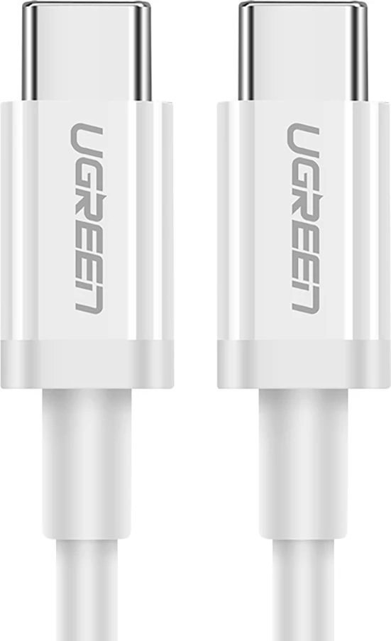 Kabllo USB-C në USB-C Ugreen US264 60518, 1m, 60W, e bardhë